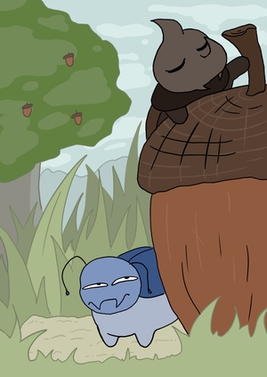 История трёх Ж (Жук, Жук и Желудь)