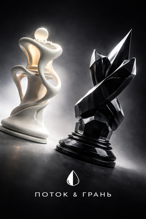 FLOW / EDGE: Серия авторских шахматных фигур