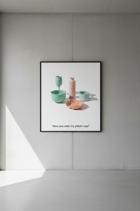 Have you seen my plastic cup?