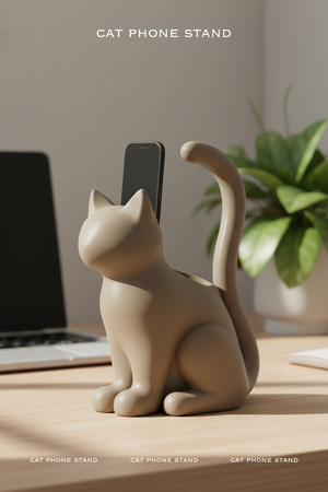 Cat phone stand