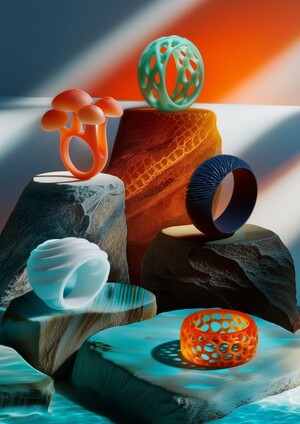 Hyphae | Серия 3D объектов инструментами ИИ