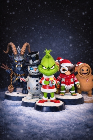 Темная рождественская коллекция инструментами ИИ