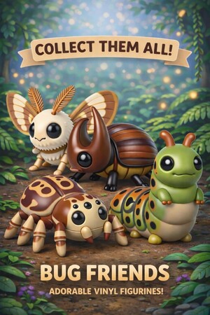 Серия фигурок насекомых