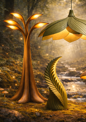 Серия 3D-светильников «флора»