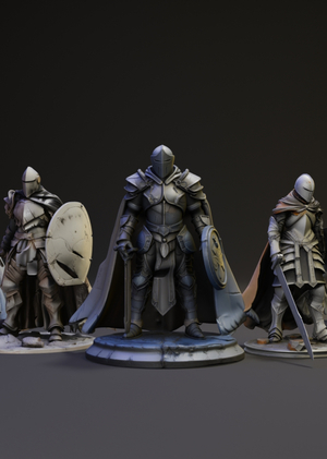 Серия коллекционных фигурок-рыцарей «SHADOW LEGION» 