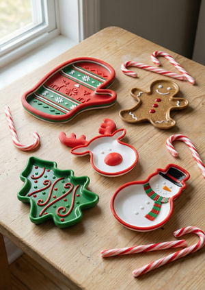 Серия объектов «Santa plates»