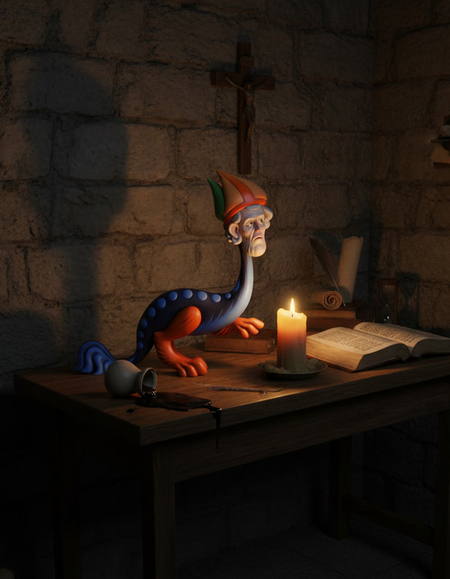 Страдающая коллекция фигурок инструментами ИИ