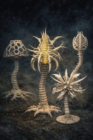 Коллекция живых светильников инструментами ИИ 