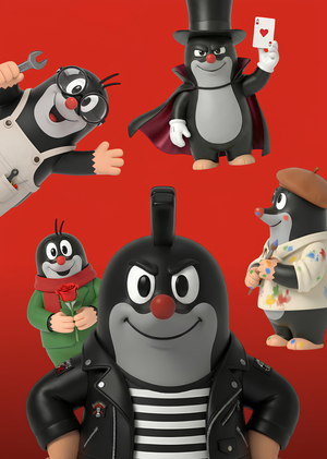 Collectible figures inspired by Krtek