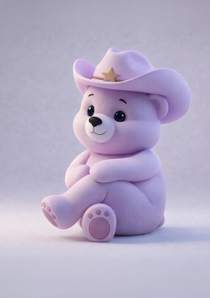 Создание серии фигурок милых мишек инструментами ИИ