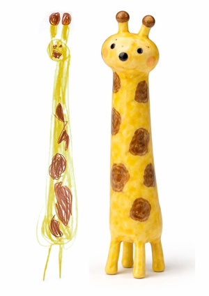 Создание серии керамических фигурокинструментами ИИ