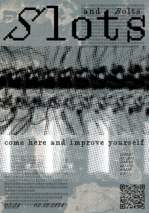 Плакаты для казино для роботов «Слоты и болты»