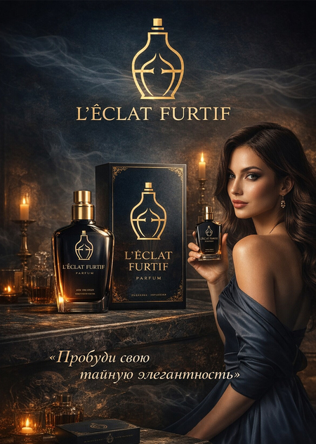 Промпт — брендинг «L’Èclat Furtif»
