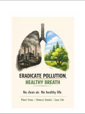Eradicate pollution, healthy breath Eradicate pollution, healthy breath