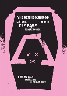 Плакат, посвящённый музыкальной группе «The Neighbourhood»