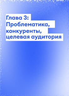 Глава 3: Проблематика, конкуренты, целевая аудитория