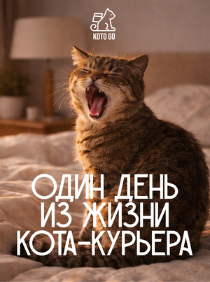 Лонгрид «Один день из жизни кота-курьера»