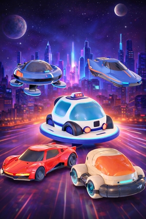Создание физических объектов инструментами ИИ - Future cars