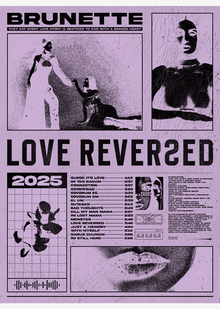 Typographic Brutalism: Brunette Album Concept