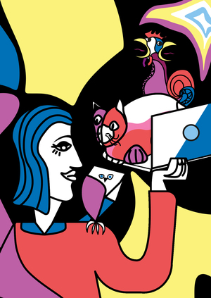 Иллюстрация для обложек на паспорт и студенческий