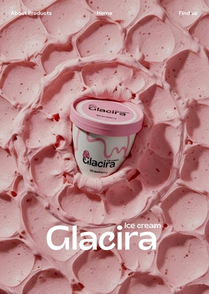 Glacira — фирменное мороженое. Концепция цифрового продукта
