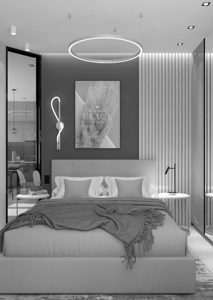 Interior design project for a two-room apartment