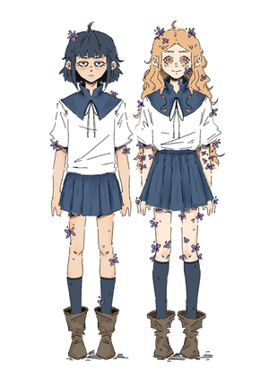 Концепт персонажей для конкурса "Новые Миры, Новые Герои". Номинация: аниме