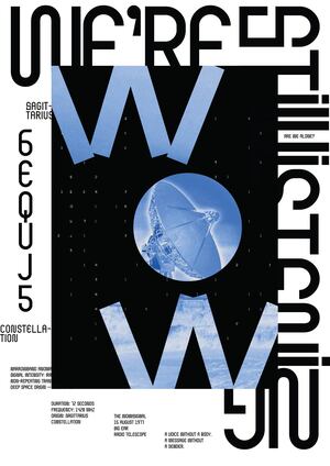 Плакат для DAFES Типографика «WOW!Signal»