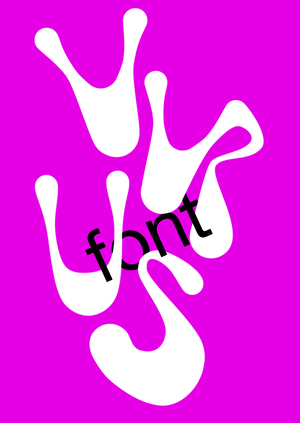 Virus font — шрифт для выставки, посвященной онкогенным вирусам