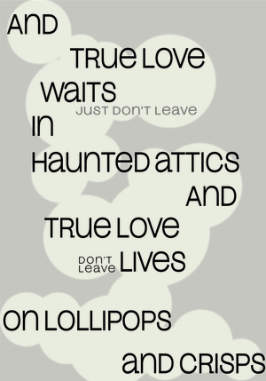 плакат "True Love Waits Radiohead"