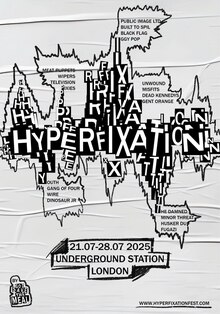 HYPERFIXATION — серия типографических музыкальных плакатов HYPERFIXATION — серия типографических музыкальных плакатов