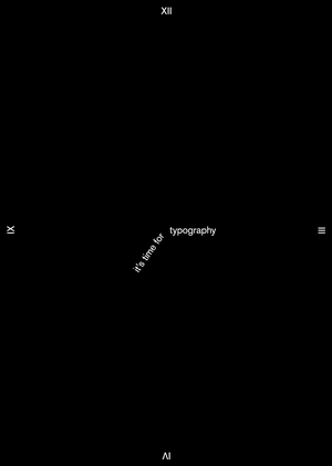 it’s time for typography