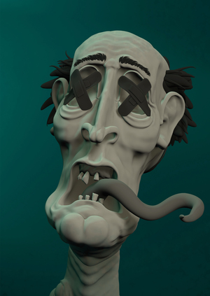 Georgie the Parasite. 3d.