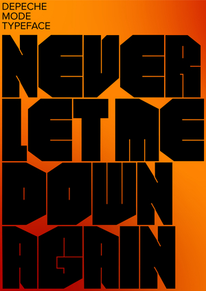 Depeche Mode Typeface