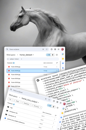 Генеративная лошадь: исследование дообучения Stable Diffusion XL