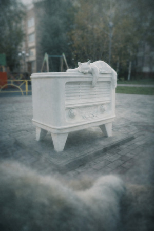 Удомля // Скульптура “Кот-меломан” 