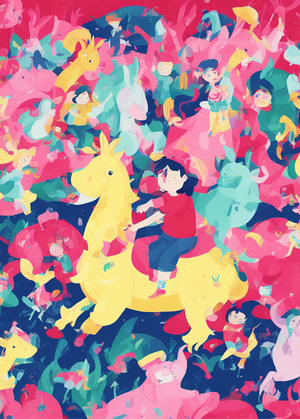 2D illustration in Aeno VHVH style