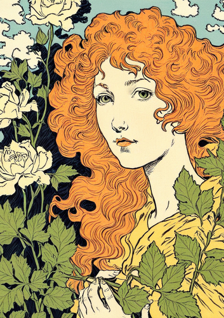 Eugène Grasset: обучение StableDifffusion