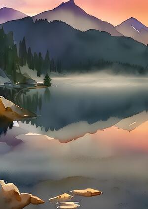 watercolor style
