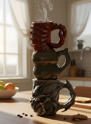 Сет керамических кружек Monsters