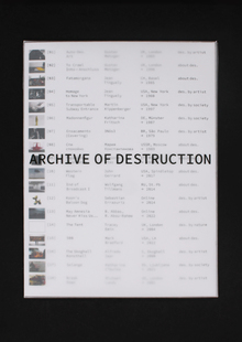 Archive of Destruction Archive of Destruction