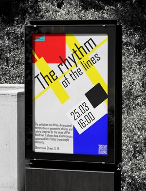 The rhythm of the lines