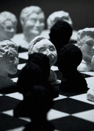 The 180 m2 gallery. 2012 chess Party