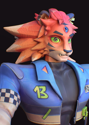 Эос | ретопология, риг и текстуры