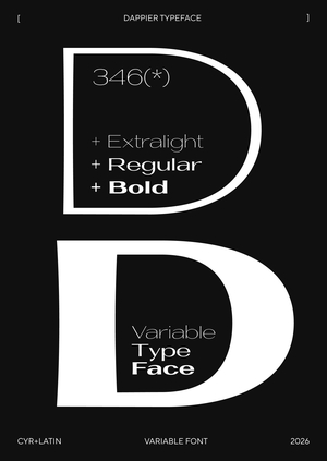 Dappier Typeface