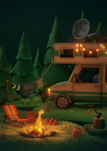 Трейлер на&nbsp;стоянке