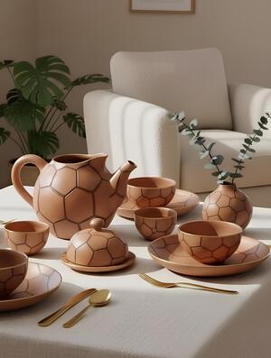 «Testudo» сервиз из глины