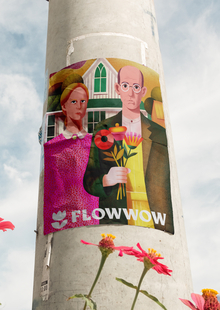 Иллюстрация для бренда Flowwow Иллюстрация для бренда Flowwow