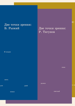 Две точки зрения: Борис Рыжий