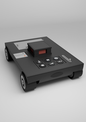 Газонокосилка в стиле Teenage Engineering